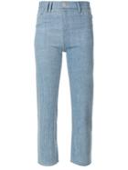 Act N&deg;1 Frayed Cropped Jeans - Blue