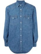 Aspesi Denim Shirt, Men's, Size: 39, Blue, Cotton