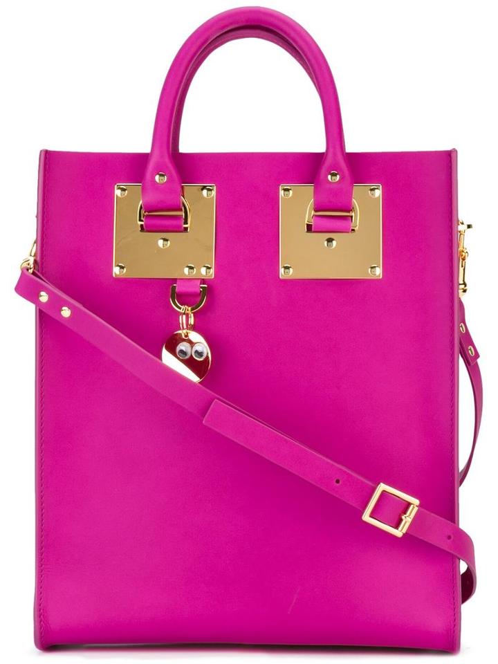 Sophie Hulme Medium Rectangular Tote, Women's, Pink/purple