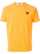 Comme Des Garçons Play 'play Colour Series' T-shirt - Yellow & Orange