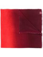 Faliero Sarti Two Tone Knit Scarf - Red