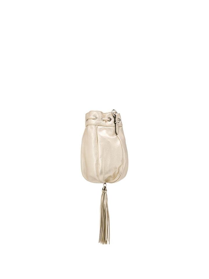Miu Miu Embellished Bucket Bag - Gold
