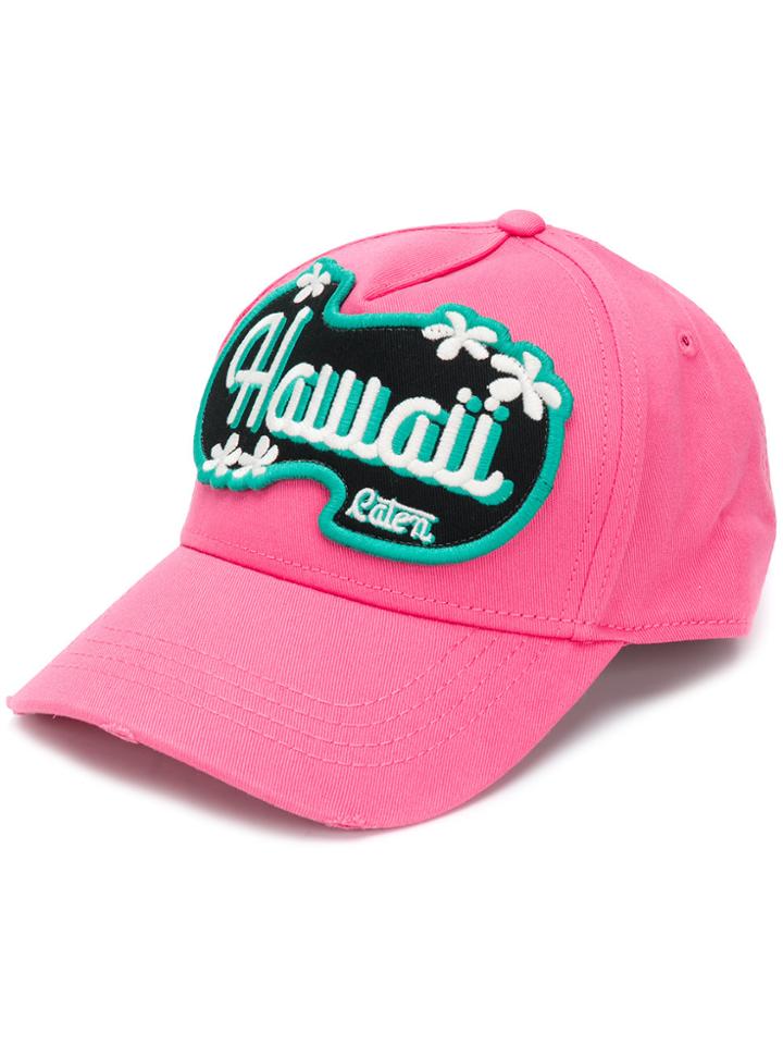 Dsquared2 Hawaii Baseball Cap - Pink & Purple