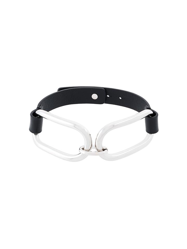 Jil Sander Buckle Choker Necklace - Black