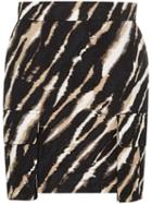 House Of Holland Tie-dye Zebra Print Mini Skirt - Zebra (black/white)