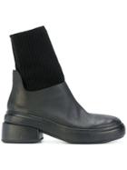 Marsèll Cuff Detail Ankle Boots - Black