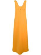 Courrèges Vintage Sleeveless Flared Maxi Dress - Yellow & Orange