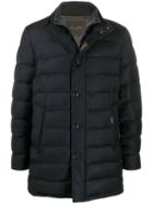 Moorer Padded Zip-up Coat - Blue