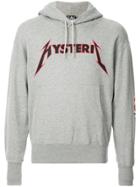 Hysteric Glamour Logo Print Hoodie - Grey