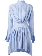 J.w.anderson Draped Dress, Women's, Size: 8, Blue, Silk