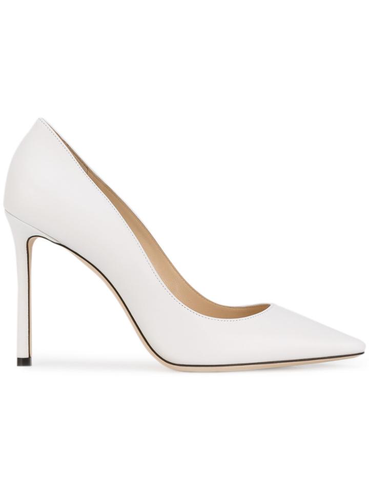 Jimmy Choo Romy Stiletto Pumps - White