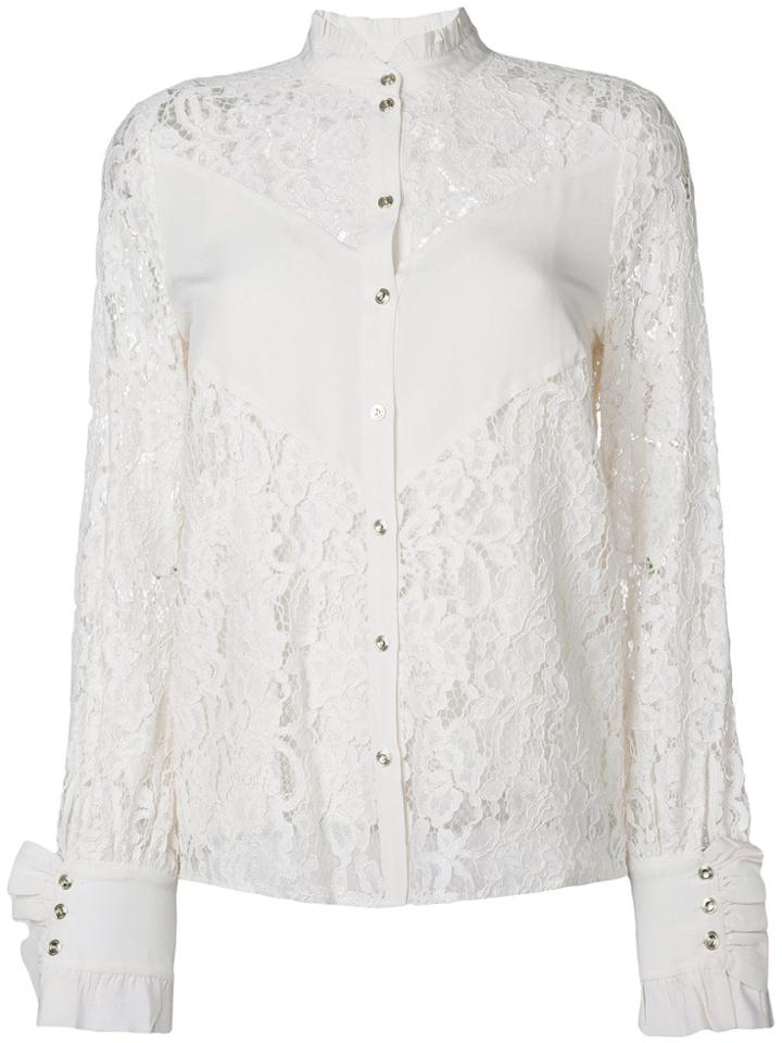 Baum Und Pferdgarten Sheer Lace Blouse - Neutrals