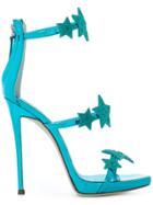 Giuseppe Zanotti Design Star Strap Stiletto Sandals - Blue