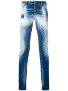 Dsquared2 Faded Slim Fit Jeans - Blue