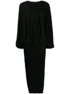 Toteme Knitted Bodycon Midi Dress - Black