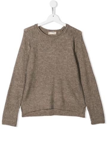 Anja Schwerbrock Teen Lulu Round Neck Sweater - Neutrals