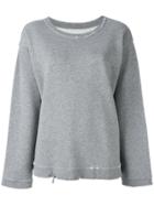 Rta Beal Distressed Sweatshirt - Grey