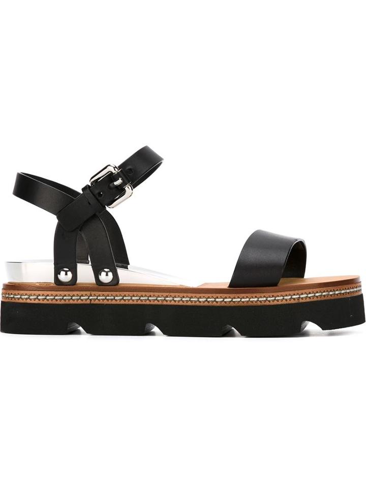 Casadei Ridged Sole Flat Sandals