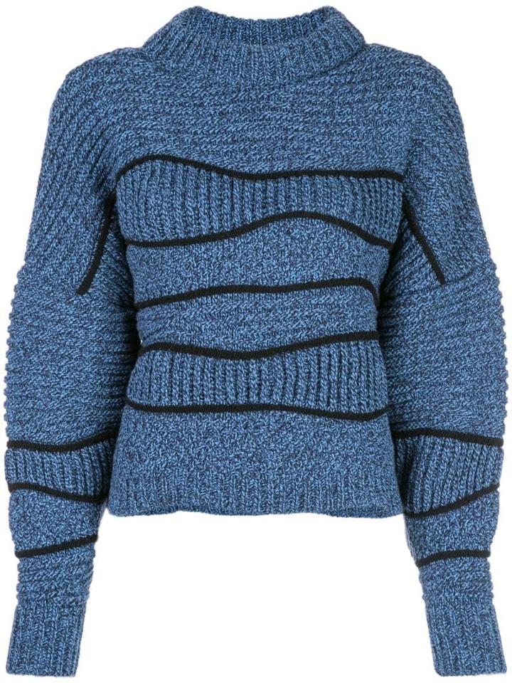 Maison Ullens Chunky Knit Sweater - Blue