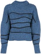Maison Ullens Chunky Knit Sweater - Blue