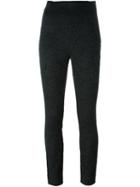 Dolce & Gabbana Lace Leggings, Women's, Size: 44, Black, Polyester/acetate/viscose/spandex/elastane
