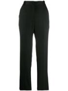 Sandro Paris High-waisted Pleated Trousers - Black
