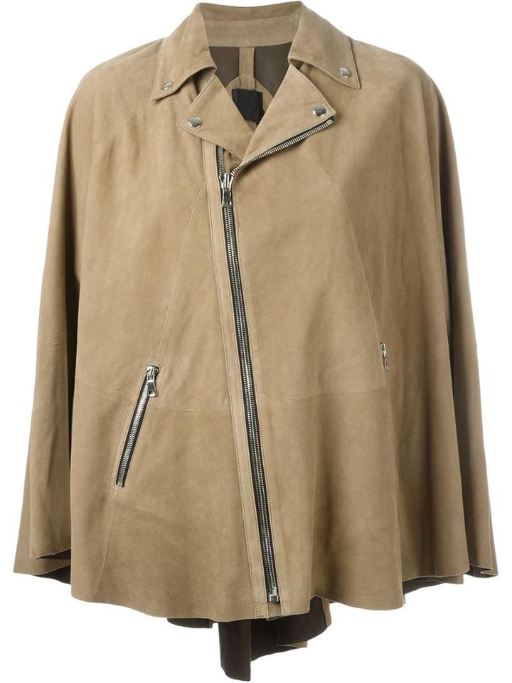 Rta Leather Cape Jacket