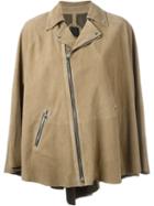 Rta Leather Cape Jacket