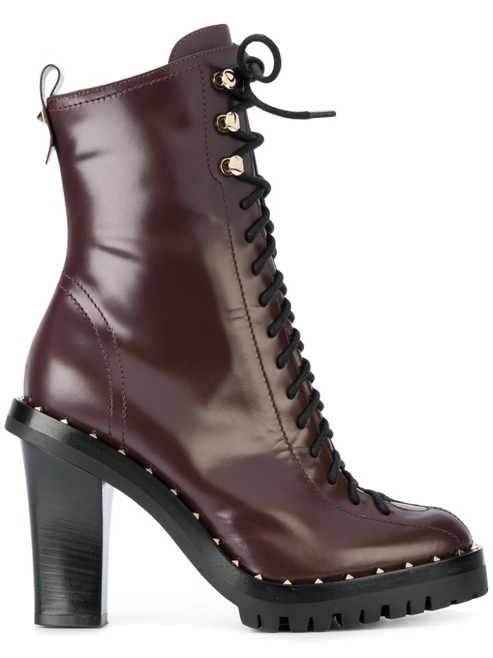 Valentino Valentino Garavani Soul Rockstud Boots - Red