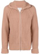 Maison Margiela Zipped Longsleeved Sweater - Brown