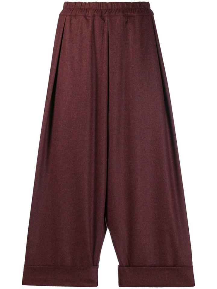 Toogood Baker Dropped Crotch Trousers - Red