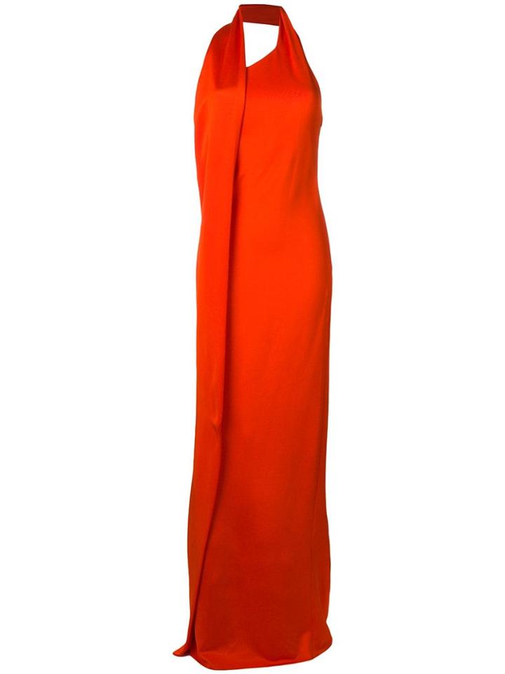 Lanvin Halterneck Evening Dress - Yellow & Orange