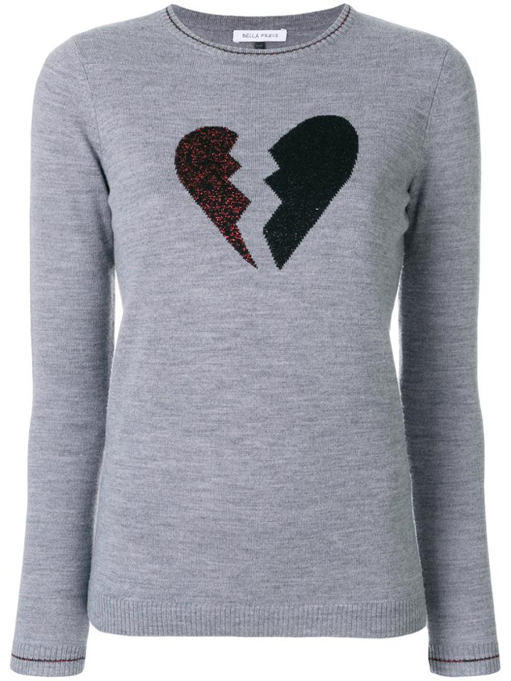 Bella Freud Heart Breaker Sweater - Grey