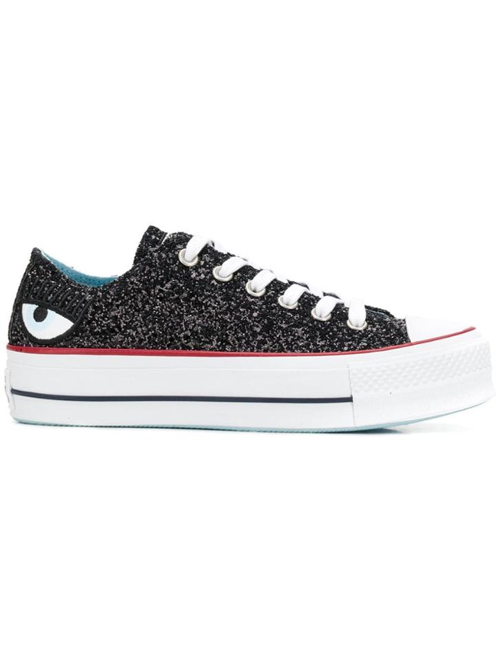 Chiara Ferragni Cf X Converse Low Top Trainers - Black