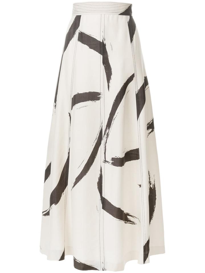 Zimmermann High-waisted Patterned Skirt - Nude & Neutrals