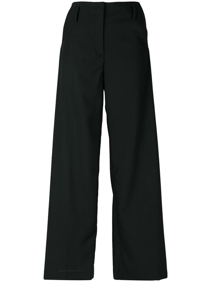 Mcq Alexander Mcqueen Wide Leg Pants - Black