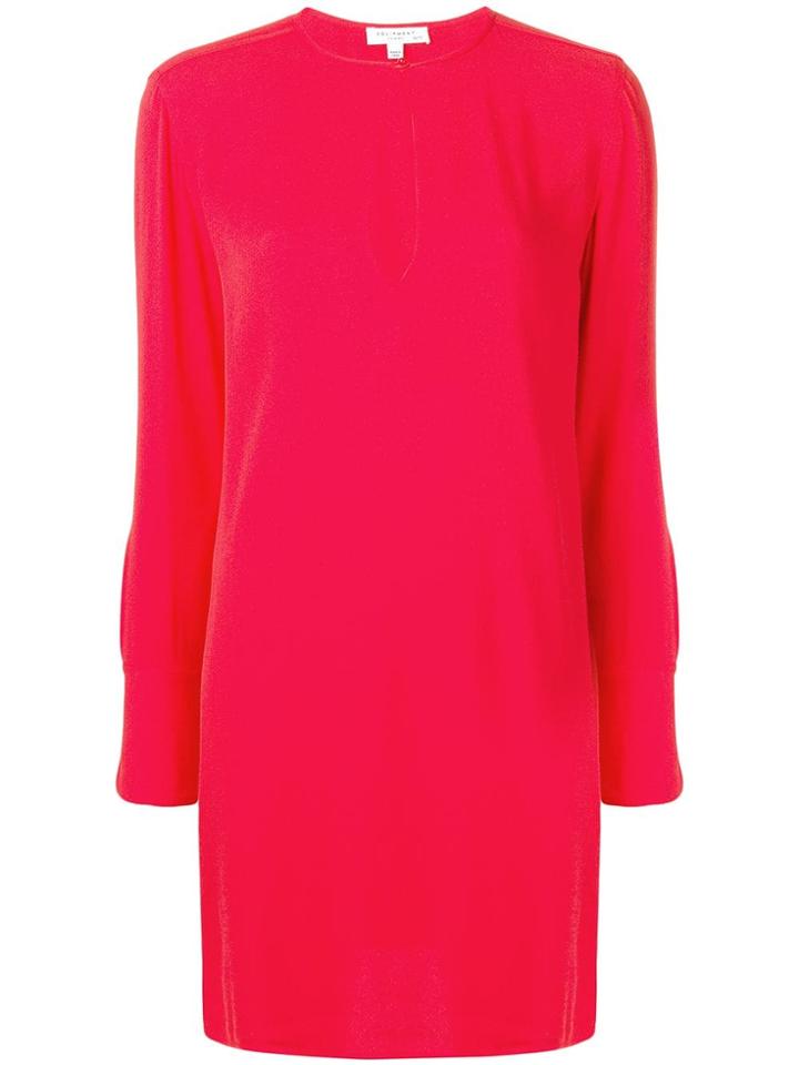 Equipment Longsleveed Shift Dress - Red