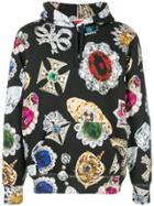 Supreme Jewel Print Hoodie - Black