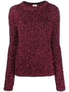 Saint Laurent Metallic Textured Jumper