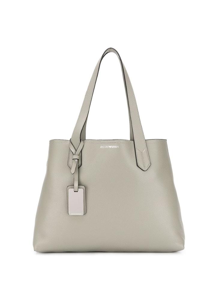 Emporio Armani Logo Shopper Tote - Grey
