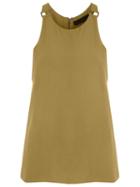 Talie Nk Buckle Details Top, Women's, Size: 36, Nude/neutrals, Acetate/viscose