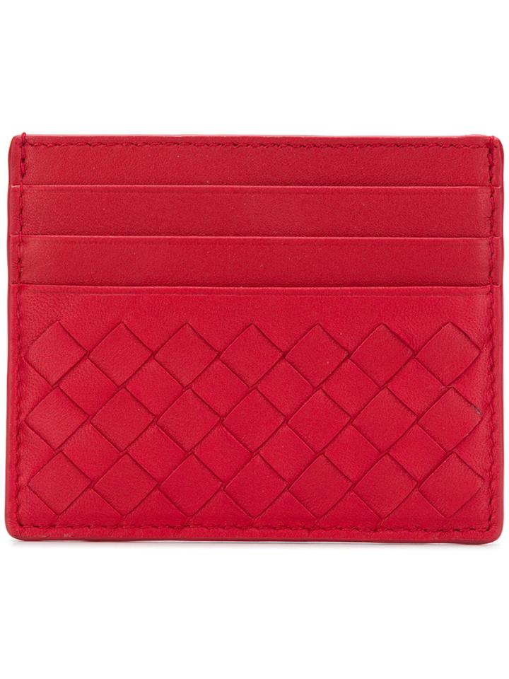 Bottega Veneta China Red Nappa Card Case
