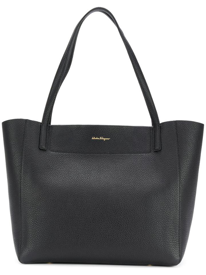 Salvatore Ferragamo Classic Open-top Tote - Black
