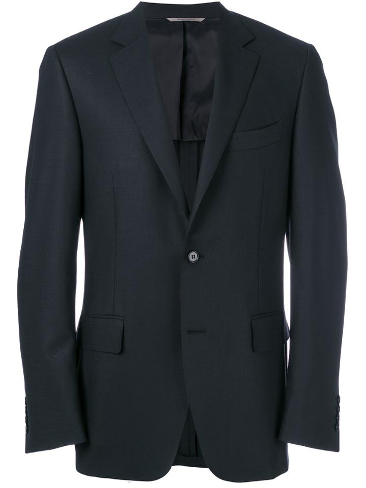 Canali Buttoned Up Jacket - Blue