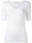 Fabiana Filippi - V Neck Sweatshirt - Women - Cotton/spandex/elastane - 42, White, Cotton/spandex/elastane