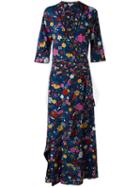 Kenzo 'tanami' Maxi Dress, Women's, Size: 38, Black, Silk