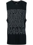 The Upside - Logo Print Sleeveless Top - Men - Cotton/polyester - Xxl, Black