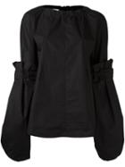 Marni Detachable Sleeve Blouse, Women's, Size: 40, Black, Cotton