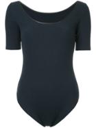 Cityshop Ribbed Short-sleeved Body - Blue
