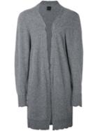 Rta Long Cardigan, Men's, Size: Small, Grey, Cashmere